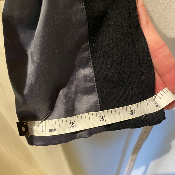 Mylène B. Designer pants from Mtl. Stretch and super nice!  Cobalt blue & Black - Picture 14 of 16